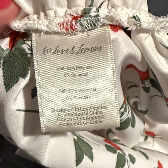 For Love And Lemons White Floral Midi Skirt - Picture 6 of 6